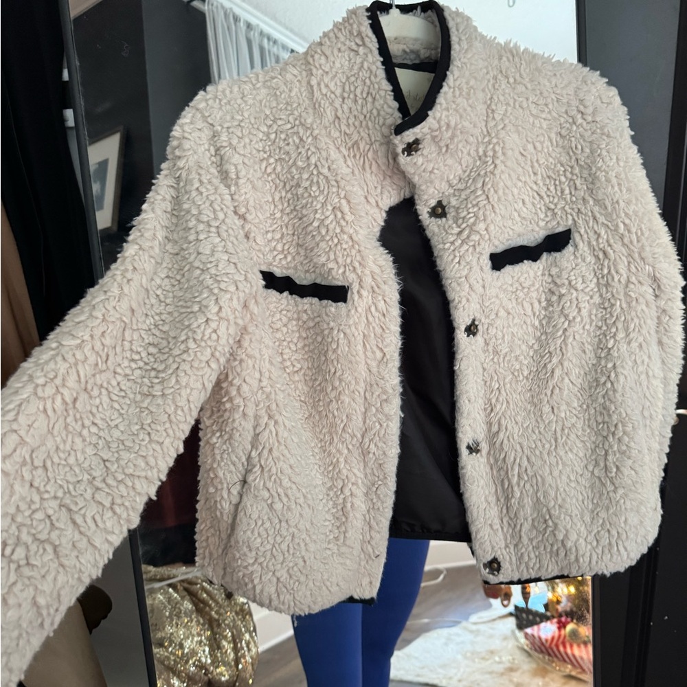 Altar’d State fuzzy white jacket